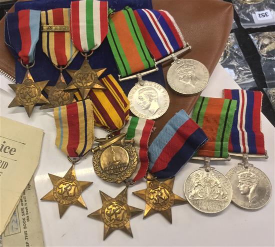 George William Macham similar medal group of 5 and re issues and Dunkirk medal and related items